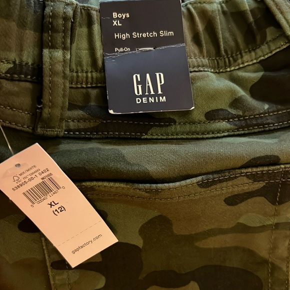 (12) GAP Denim Camo Stretch Slip-on Slim Leg Sits Below Waist Cozy washwell - Picture 5 of 10